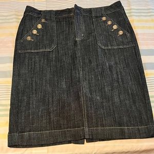 One 5 one denim blue jean skirt ladies stretch dark wash